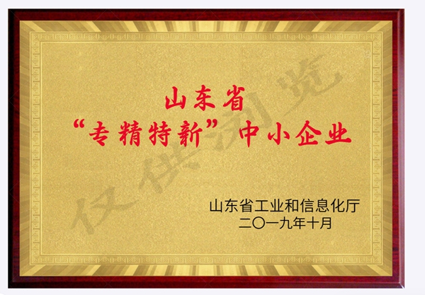 山東省 “專精特新”中小企業